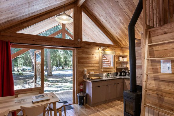 Huttopia chalet hiver