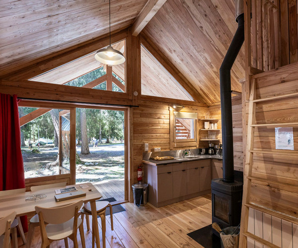 Huttopia chalet hiver