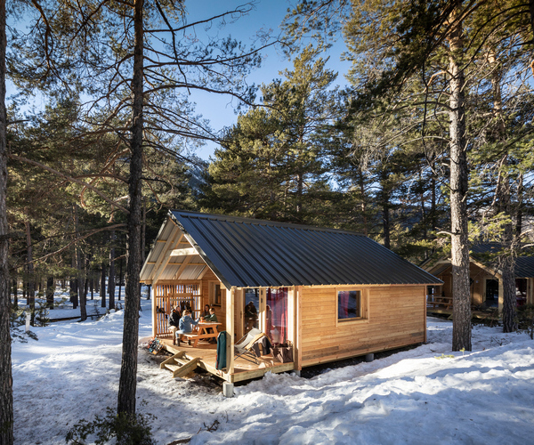 Huttopia chalet hiver